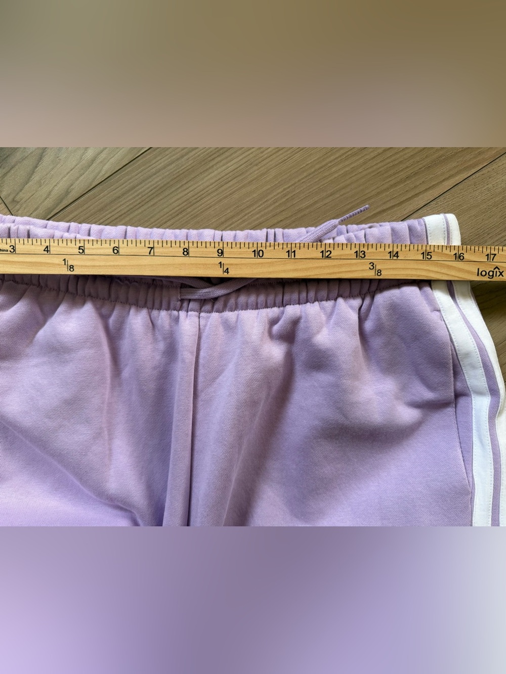 Adidas womens Fleece Sweatpant L & XL Powder Plum Purple Jogger NWT - Picture 4 of 8